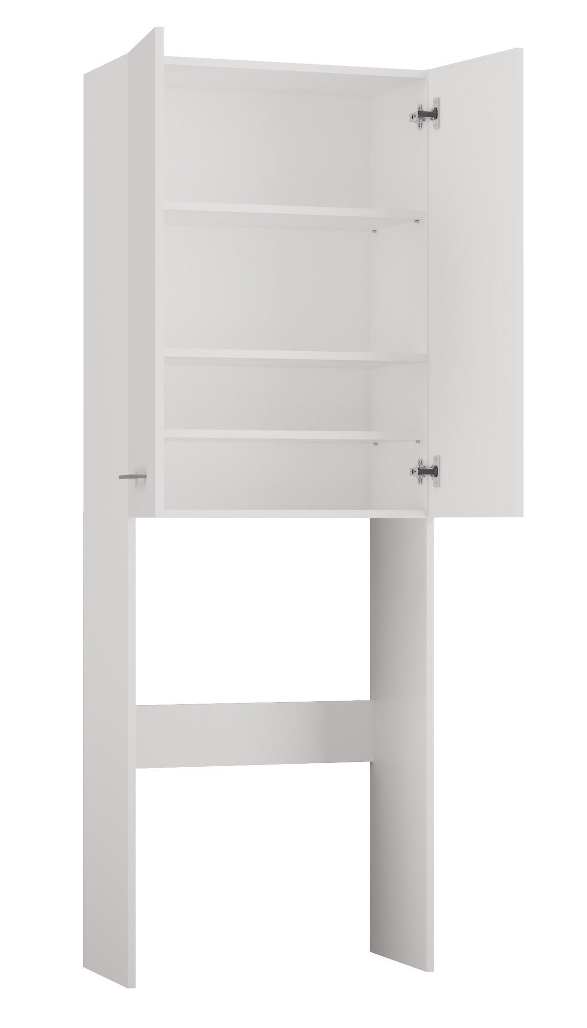BADEZIMMERSCHRANK ÜBER WASCHMASCHINE POLA DD WEISS - Weiß, Holzwerkstoff (64/180/30cm) - CDF