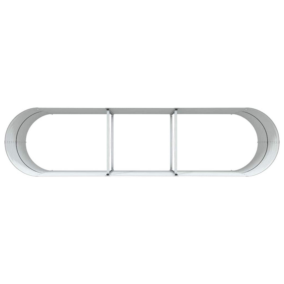 HOCHBEET Braun 320/80/81 Cm Stahl - Braun, Metall (80/81/320cm) - vidaXL