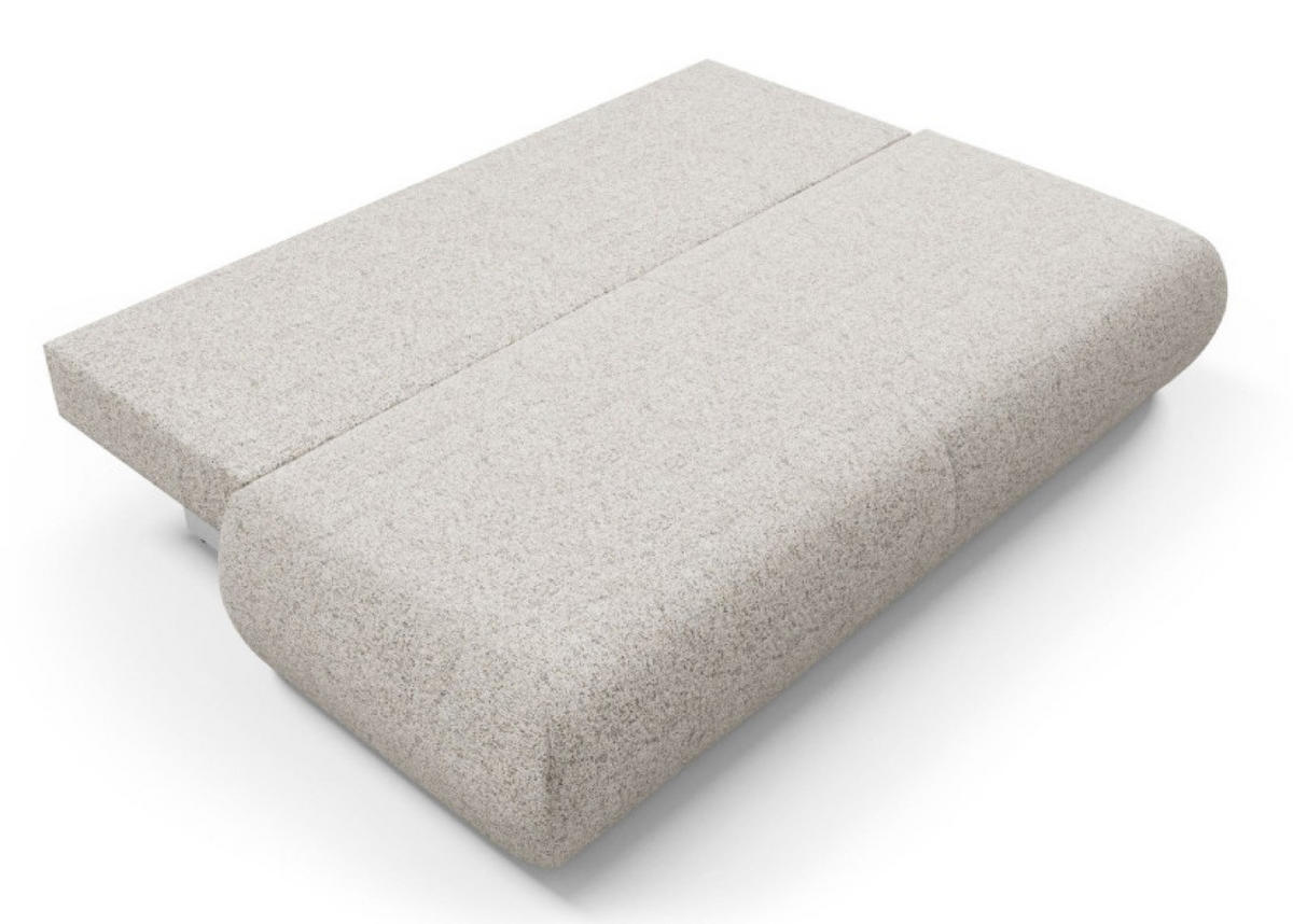 SITZSOFA Beige PENTI Schlaffunktion PUENTE Stoff - Beige, Textil (214/74/100cm) - Sepro Meble