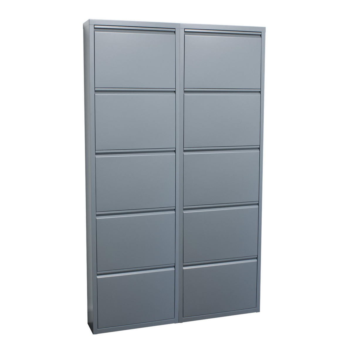 SCHUHKIPPER grau - Grau, Holzwerkstoff (100/173/16cm) - ebuy24