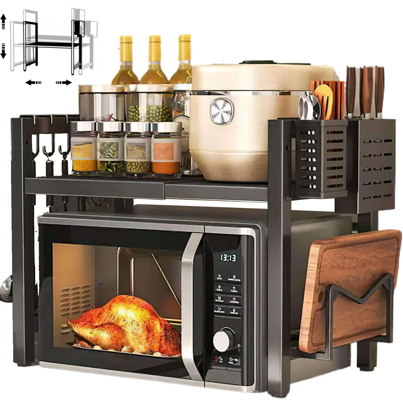 Aimax Mikrowellen Schwarz 40x45x36.5 cm