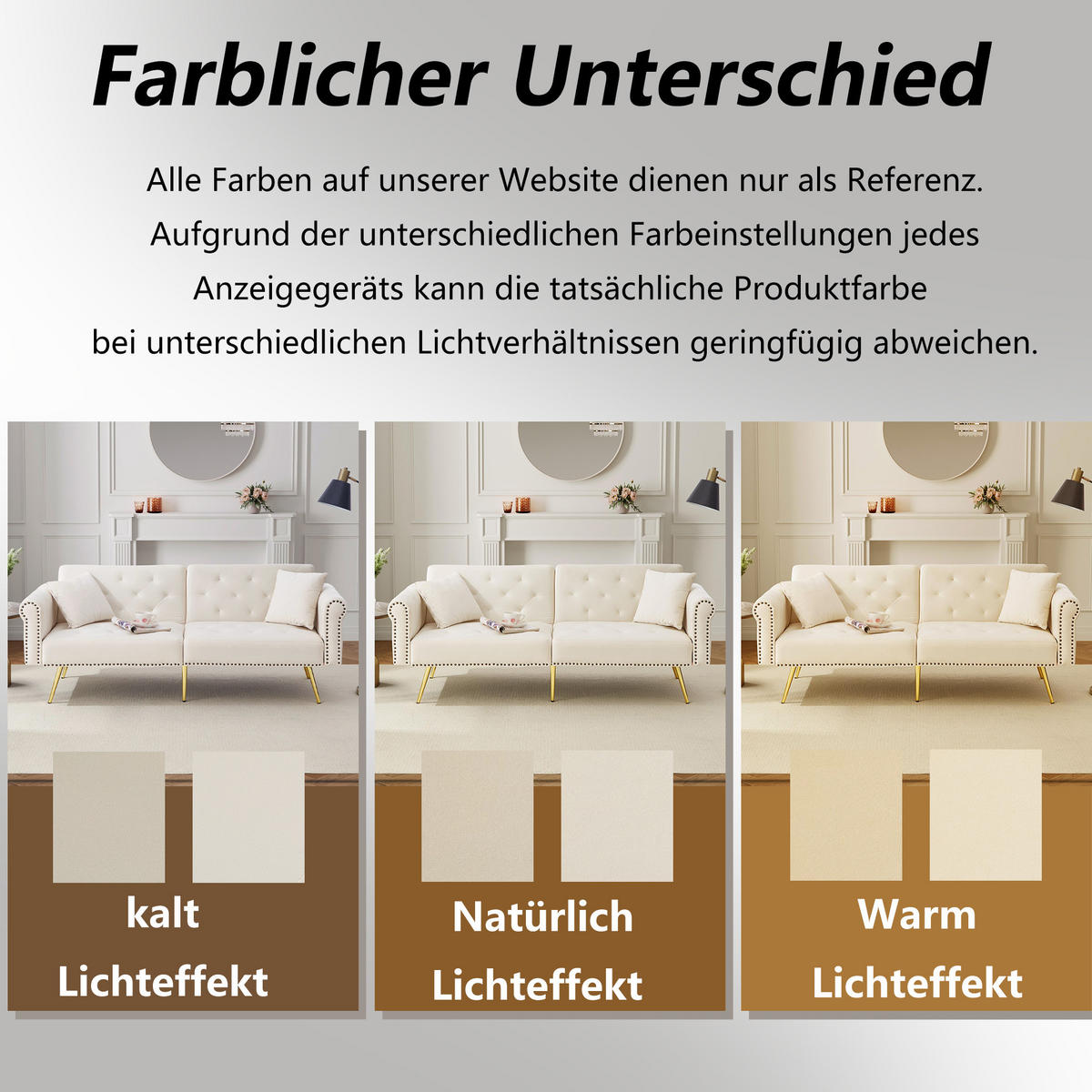 SCHLAFSOFA 2-Sitzer Samt mit 3-fach verstellbarer Rückenlehne Beige 173/75/70 cm - Beige, Textil (70/173/75cm) - Redom