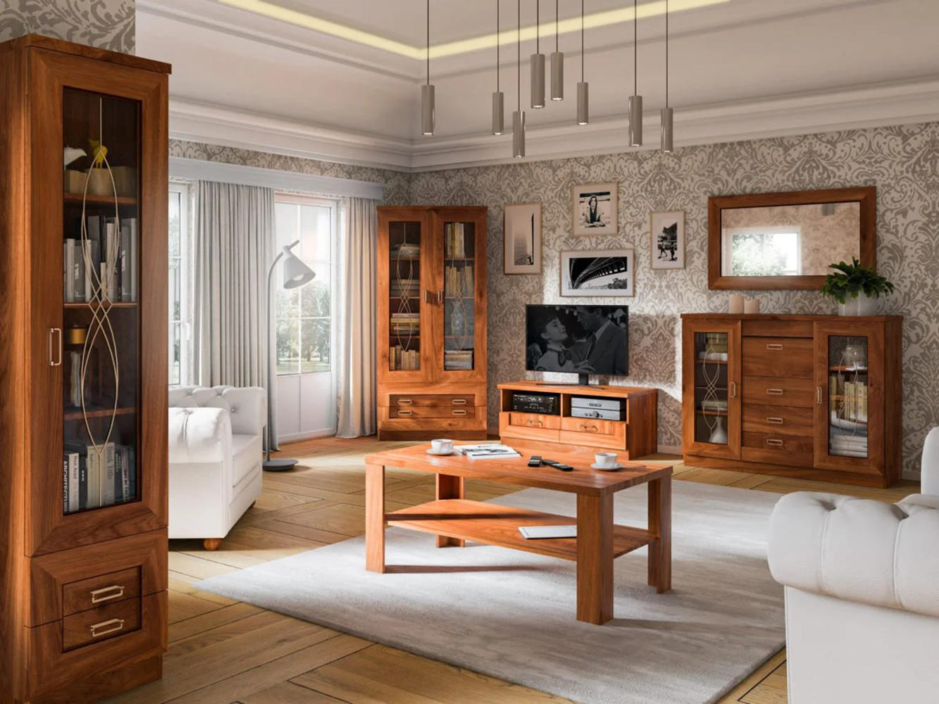 TV-SCHRANK TADEUSZ-11 - Akaziefarben, Holzwerkstoff (118/50/50cm) - Meblini