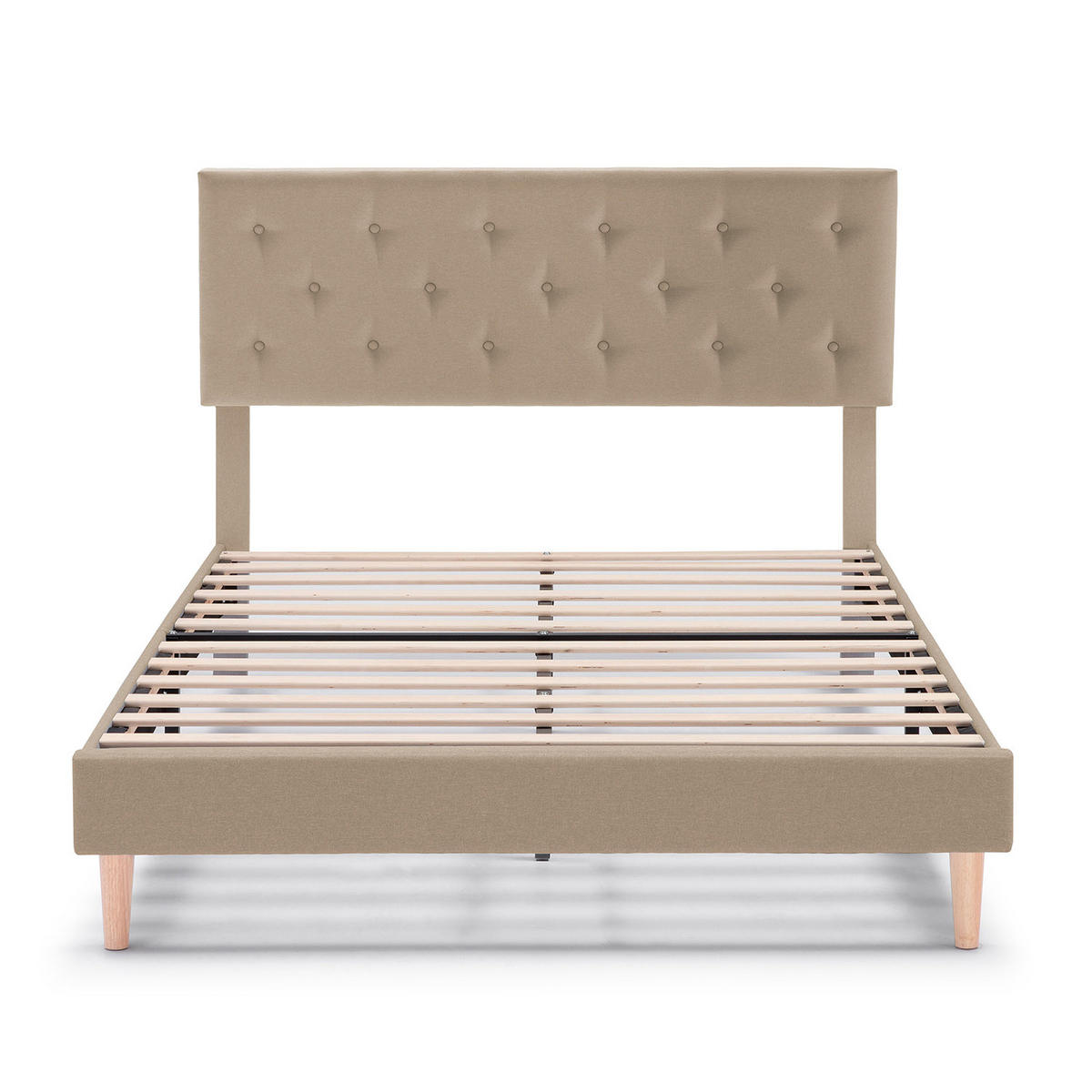 POLSTERBETT 90x190 cm Rosi, Beige - Beige, Textil (90/190cm) - VS Venta-stock