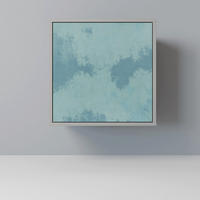 SIDEBOARD SKY WASH, Grau, 57,5x42x57,5 cm, Ohne Füße - Multicolor/Grau, Holzwerkstoff (57.5/57.5/42cm) - SpaceRebels