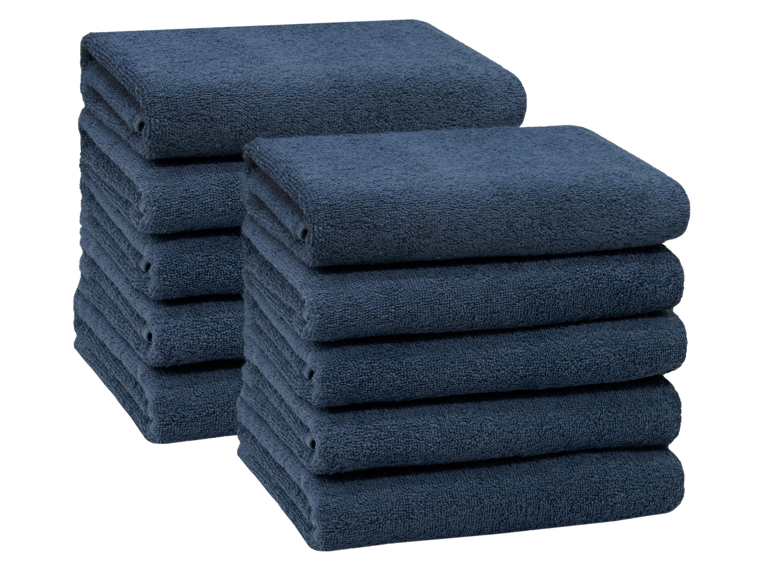 HANDTÜCHER, 10er-Set, 50x100 cm, 100% Baumwolle, Blau - Dunkelblau, Textil (50/100cm) - Zollner