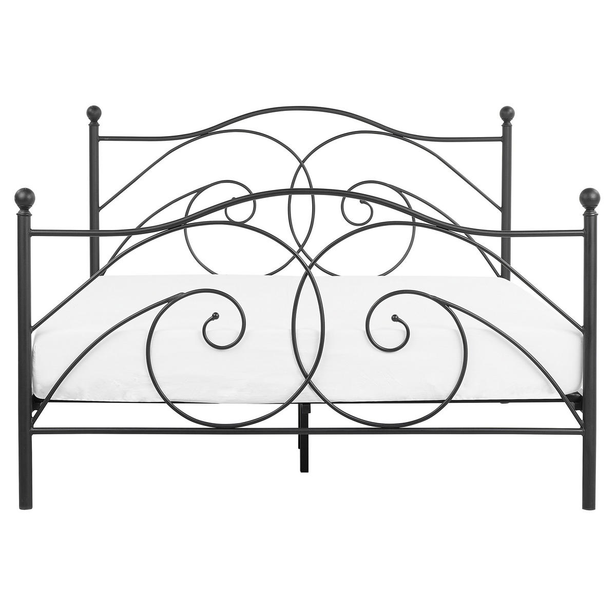 METALLBETT 160/200cm Schwarz Dinard - Schwarz, Metall (160/200cm) - Beliani