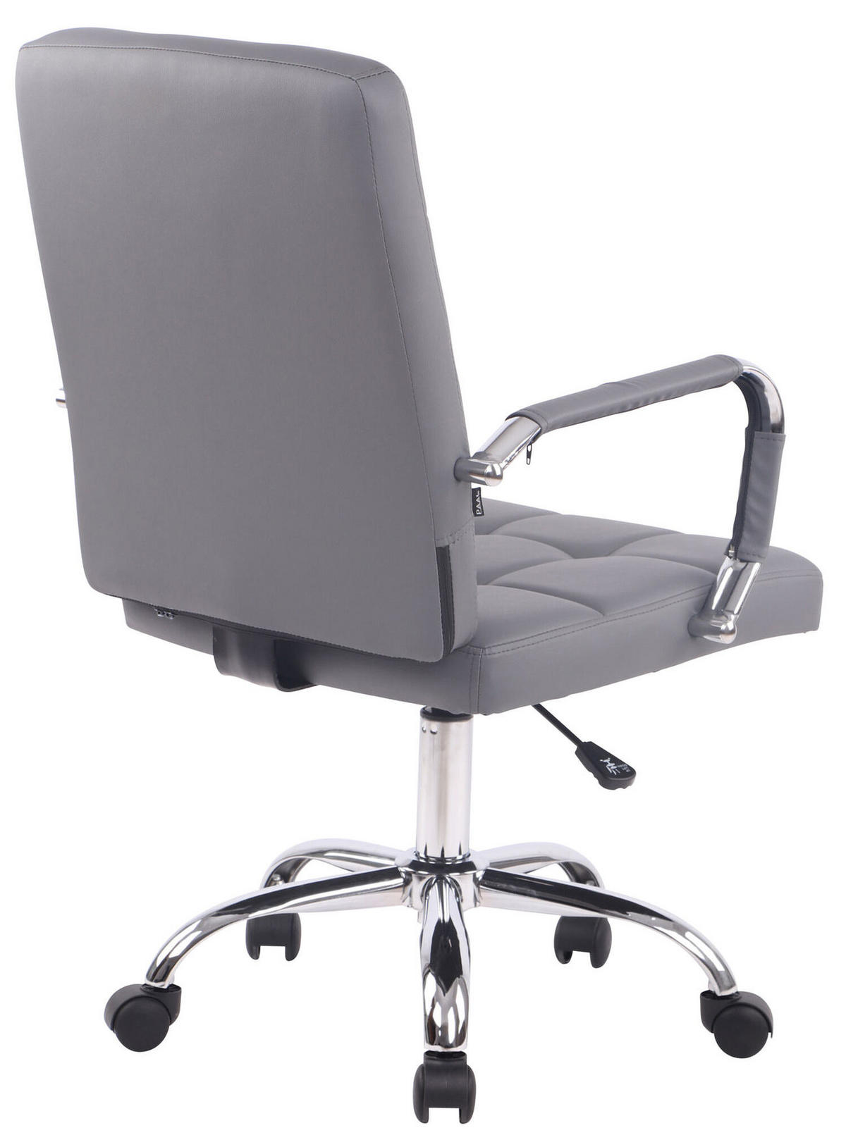 BÜROSTUHL Deal V1, Kunstleder Grau - Grau, Textil/Metall (56/104/62cm) - TPFLiving