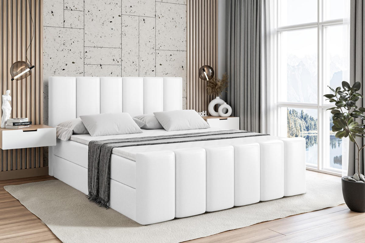 BOXBETT BOXI1-Z - 200x200 cm - H3 - Weiß Hochglanz - Weiß Hochglanz, Holzwerkstoff (200/200cm) - ALTDECOR