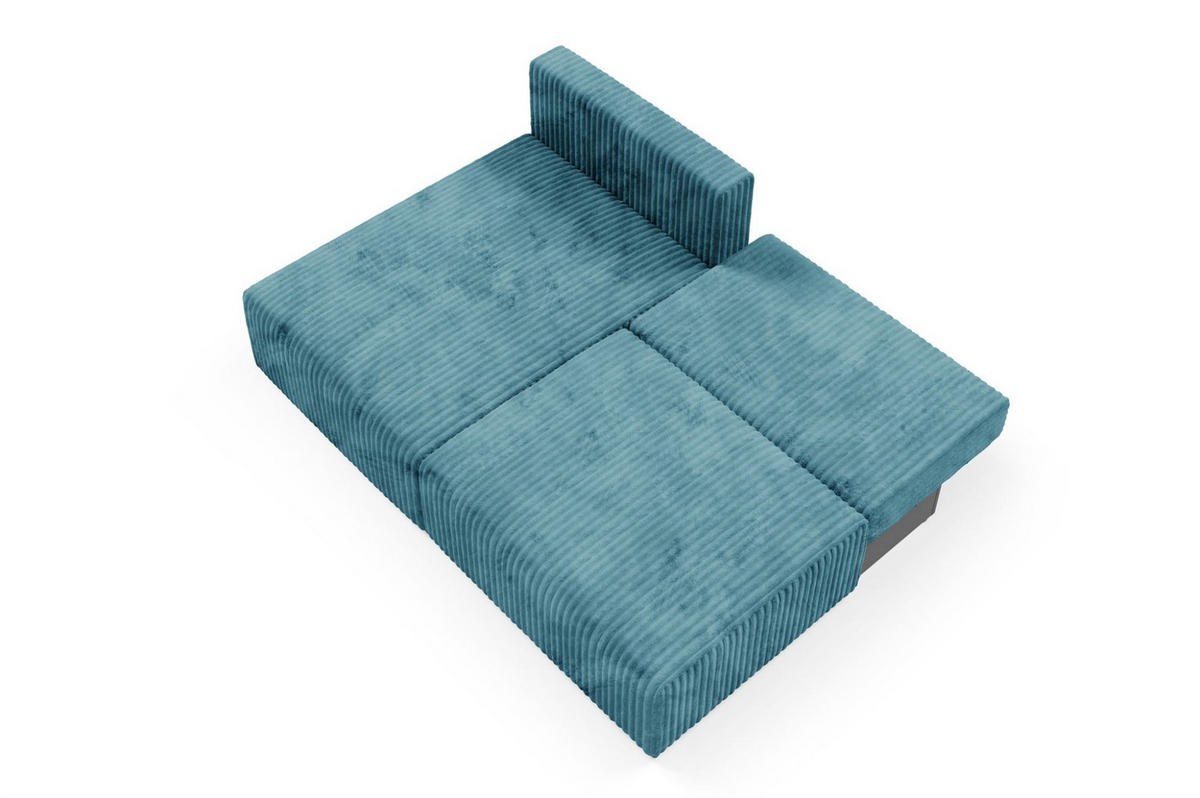 ECKSOFA Natalia Xs - Blau, Holzwerkstoff/Textil (149/210cm) - Fun Möbel