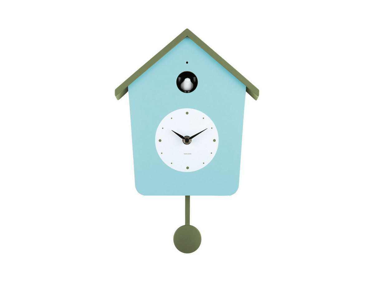 WANDUHR Cuckoo 23/10/26 cm - Blau, Kunststoff (10/26/23cm) - Karlsson