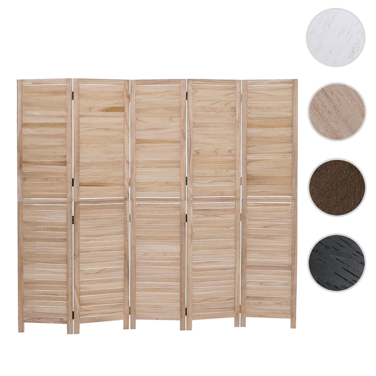 PARAVENT C30B Beige - Beige, Holz (202/180/10cm) - MCW