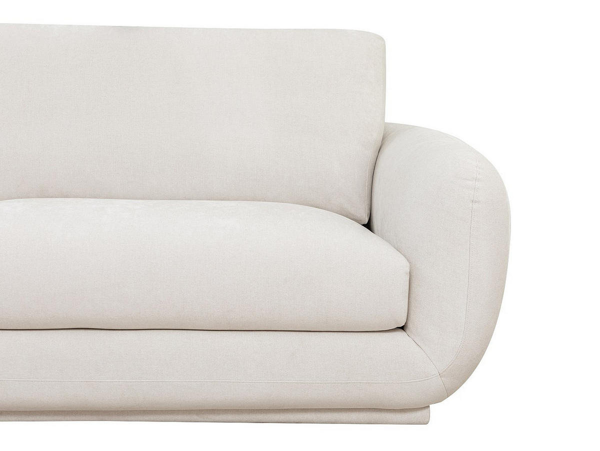 SOFA - 4 Personen - stoff - gebrochenes weiß Sidorio - Weiß, Textil (282/87/113.5cm) - Vente-Unique
