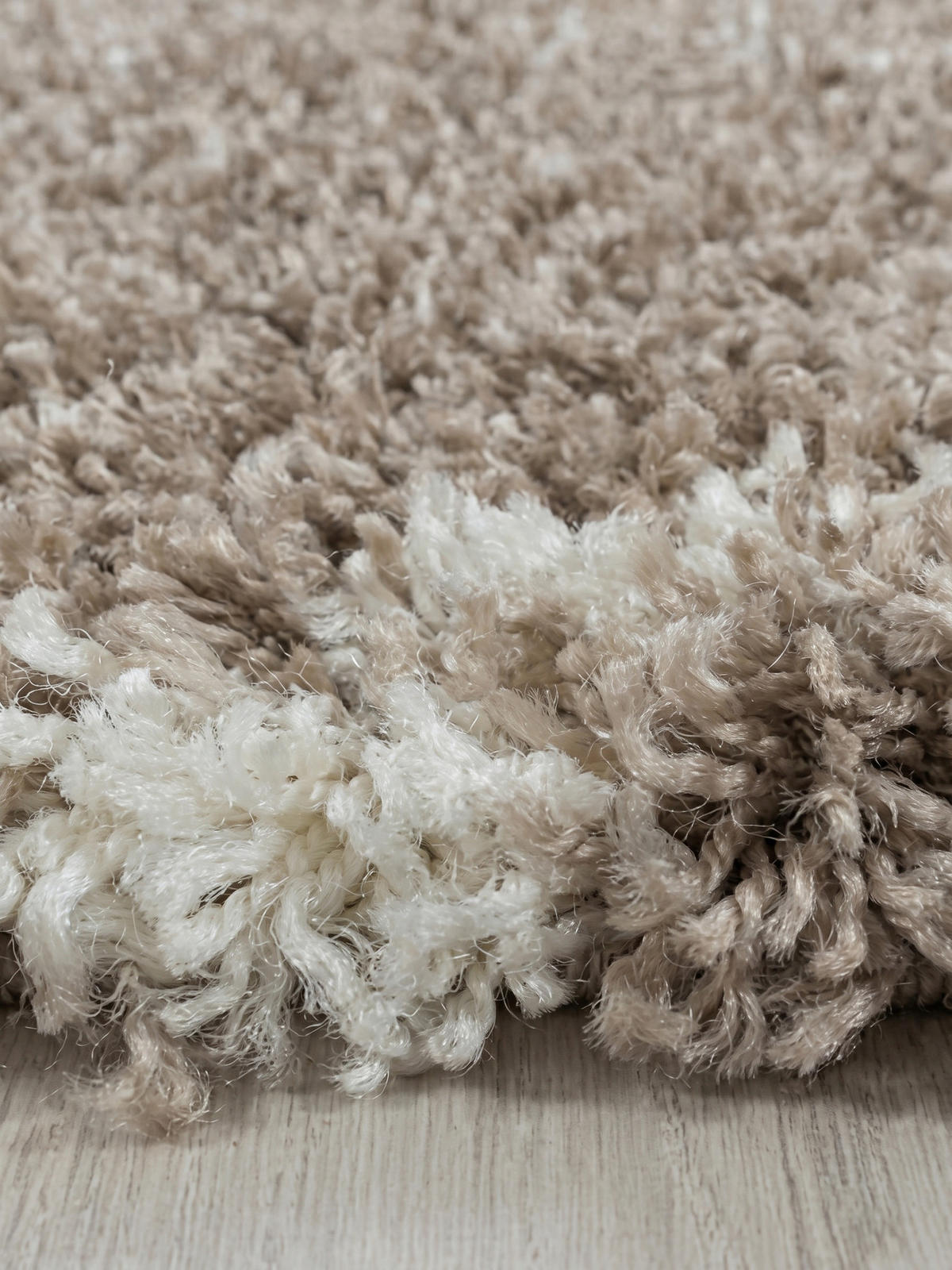 HOCHFLORTEPPICH DOLOMIT, geometrisch, Beige, Ø 80 cm - Beige, Textil (80/80cm) - KADIMA DESIGN