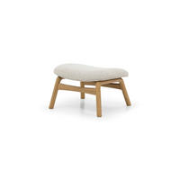 FUSSHOCKER Theo, Natur Massiveiche - Beige, Holz (51/36/62cm) - WOODEK