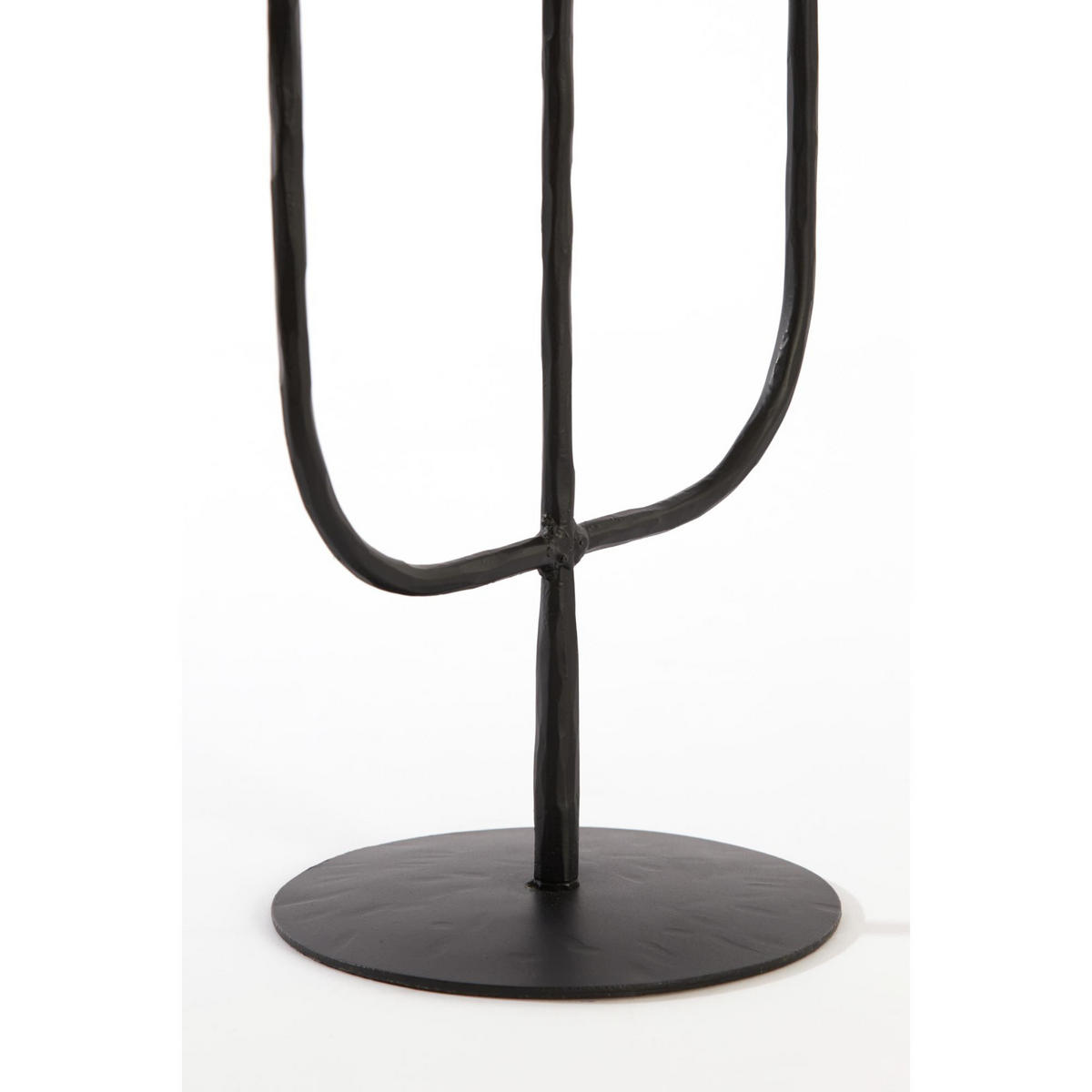 KERZENLEUCHTER Nicole Schwarz 22.5/15/45.5 cm - Schwarz, Metall (15/45.5/22.5cm) - Light & Living