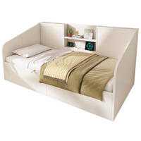 TAGESBETT 90/190 cm Weiß aus Massivholz mit Hydraulik-Stauraum - Weiß, Holzwerkstoff (90/190cm) - OKWISH