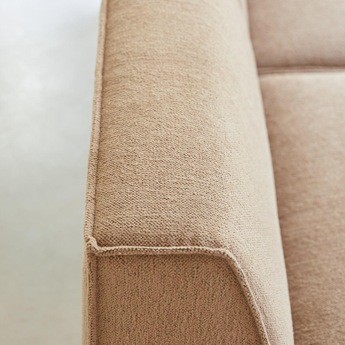 SOFA Dario Braun aus Stoff - Braun, Textil (340/75/93cm) - Tikamoon