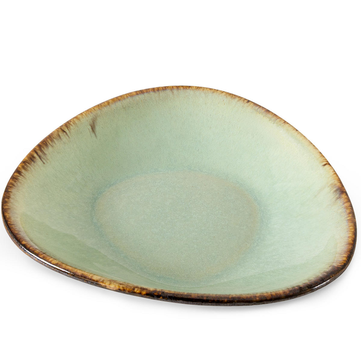 GESCHIRRSET PRIMA, 2-Personen, 4-tlg, Salbeigrün - Salbeigrün, Keramik (30/2.4/28cm) - KONSIMO®