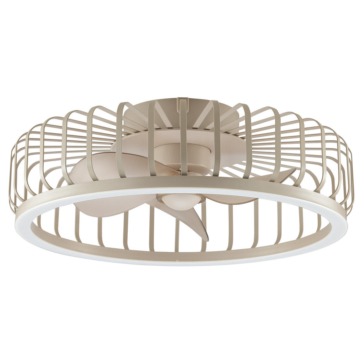 LED DECKENLEUCHTE Capo Beige 48/48/17 cm - Beige, Metall (48/48/17cm) - Brilliant