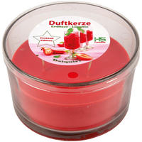 DUFTKERZE "Cocktail Edition" Daiquiri Strawberry - Rot, Naturmaterialien (13/8cm)