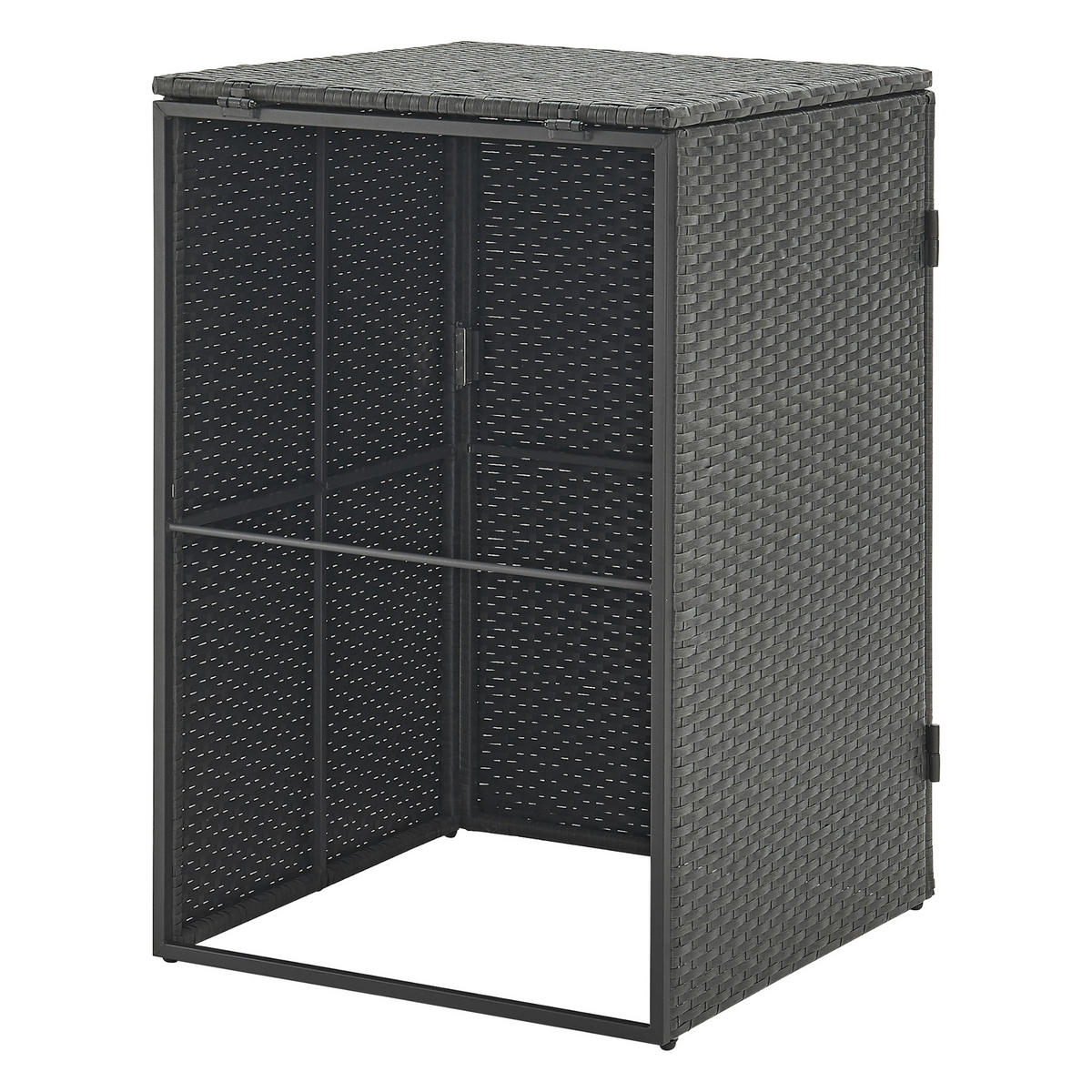 MÜLLTONNENBOX Widnau - Dunkelgrau, Kunststoff (70/109/78cm) - [en.casa]