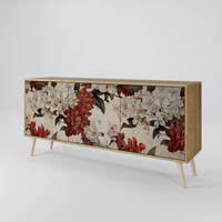 SIDEBOARD EPHEMERAL DAYS, Eicheneffekt, 164,5x42x77,5 cm, 3 Türen - Eichefarben/Buchefarben, Holzwerkstoff/Buchenholz (164.5/77.5/42cm) - SpaceRebels
