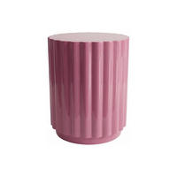 BEISTELLTISCH - 38.5 cm x 38.5 cm - Metall - Rosa - LIMALORA - Pink, Metall (38.5/38.5/46.5cm) - Vente-Unique