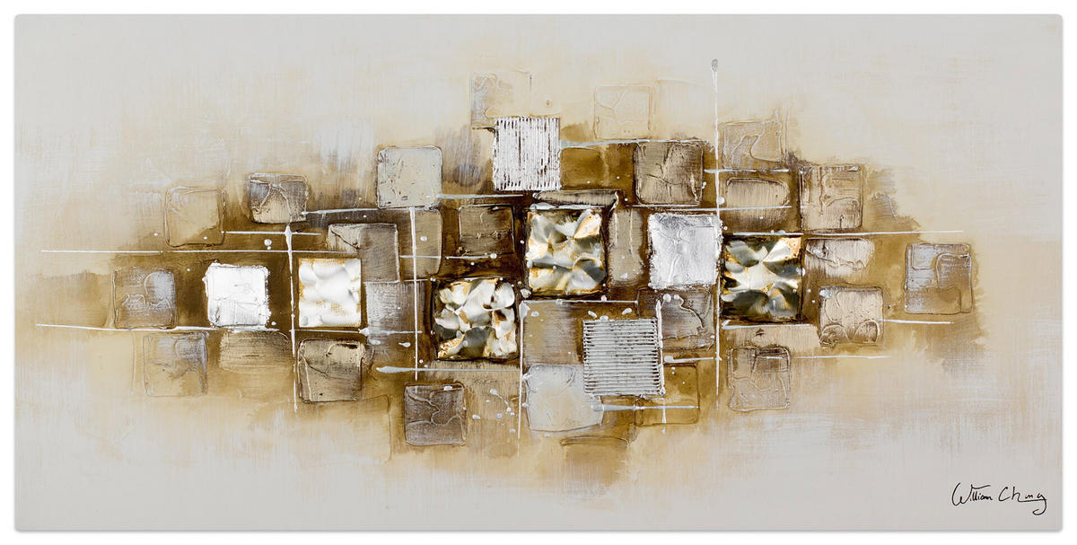 ÖLGEMÄLDE 120/60 cm - Beige/Braun, Holz/Textil (120/60cm) - KUNSTLOFT