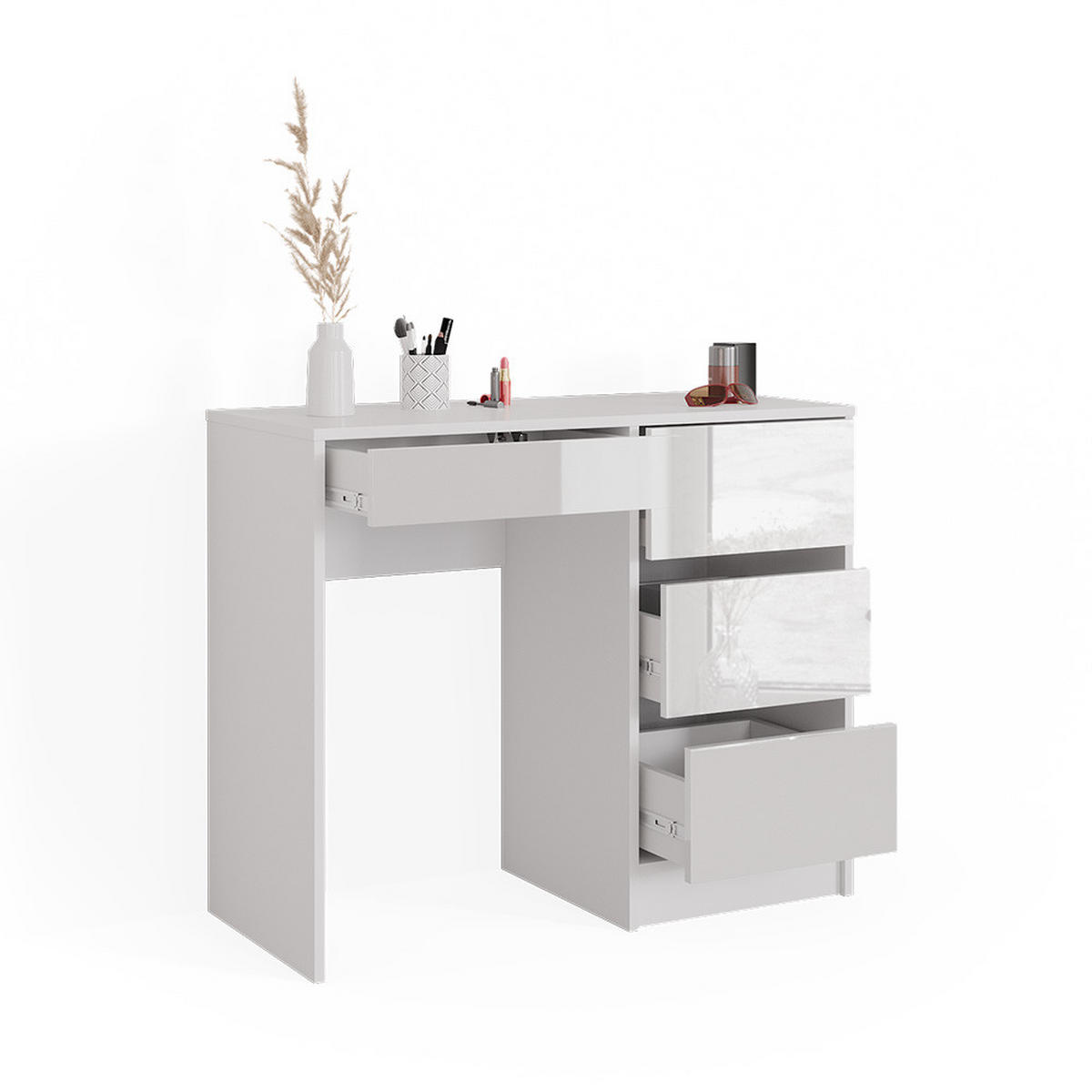 SCHREIBTISCH Sherry Weiß 90 cm - Weiß, Holzwerkstoff (40/90/75cm) - Vicco
