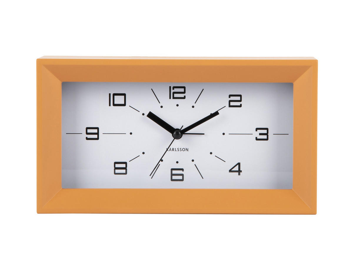 WECKER Lujo Gelb 20.2/20.2/11.2 cm - Gelb, Kunststoff (20.2/11.2/20.2cm) - Karlsson