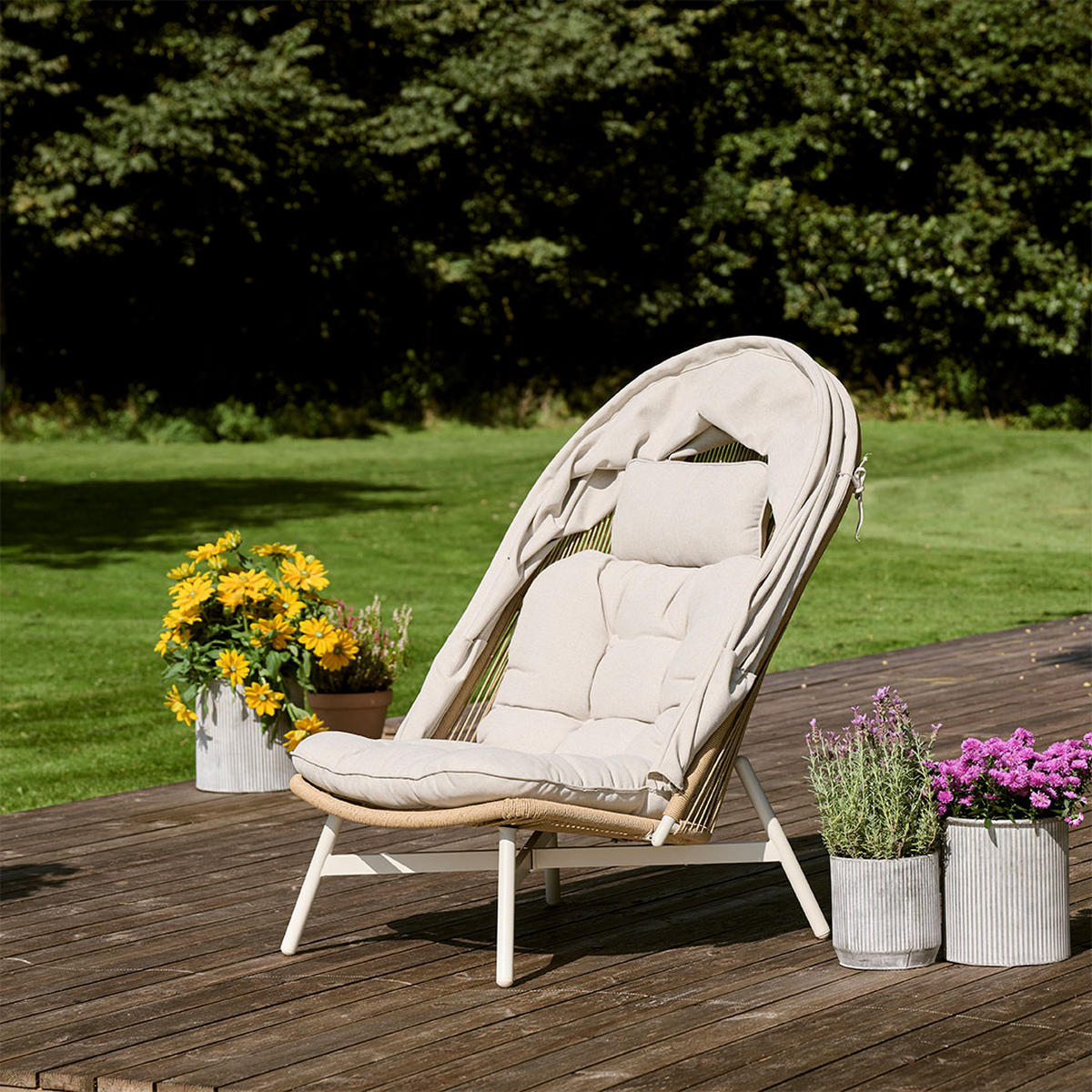 LOUNGESESSEL, Bille, Natur, Rattan, 84 x 114 x 141 cm - Naturfarben, Naturmaterialien (84/141/114cm) - ebuy24