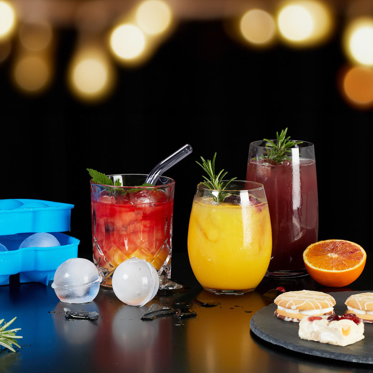 2XEISWÜRFELFORM - Blau, Kunststoff (18/4.5/12.5cm) - Relaxdays