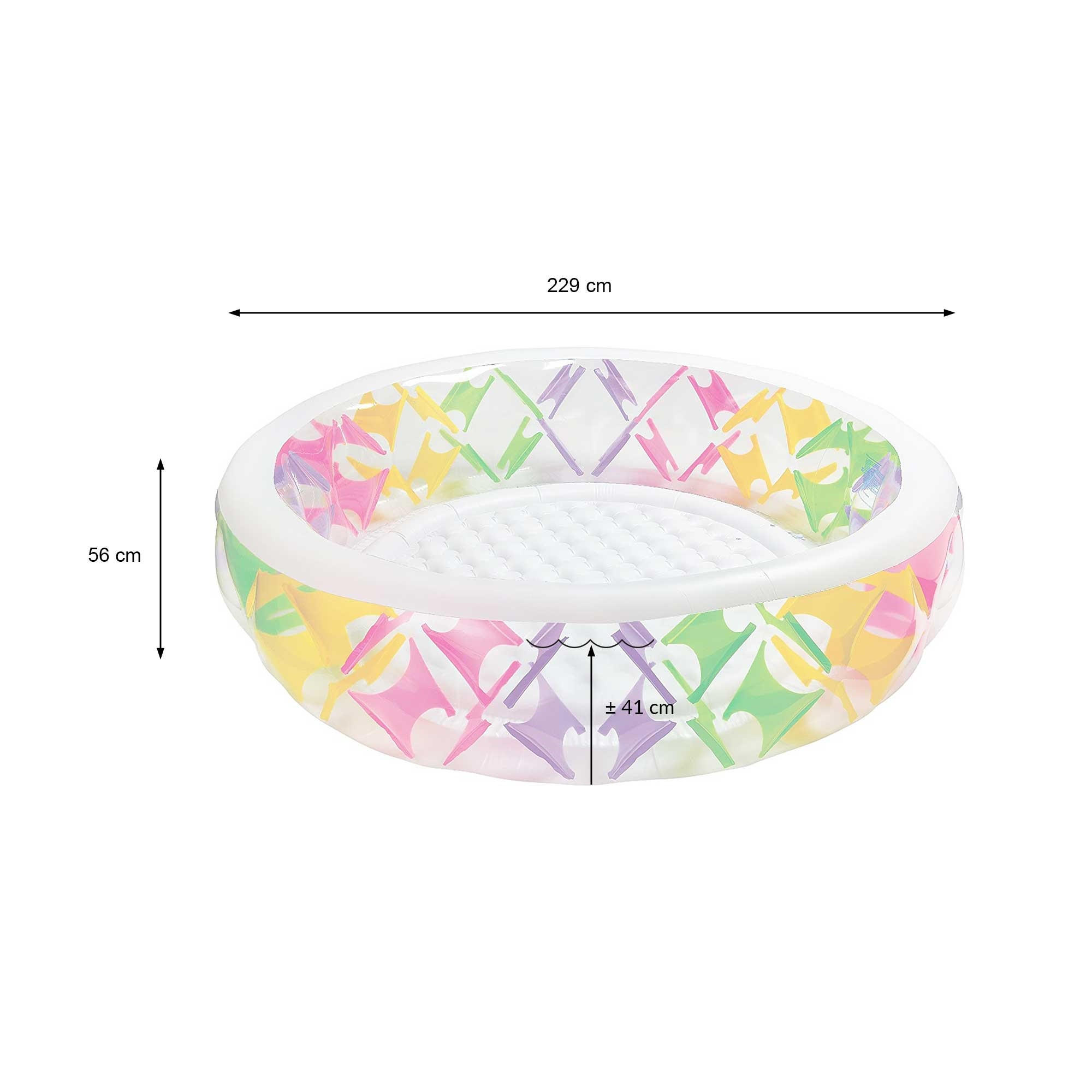 Thumbnail - Intex Schwimmbecken, Mehrfarbig, Textil, 229x56x229 cm, Freizeit, Pools und Wasserspaß, Planschbecken