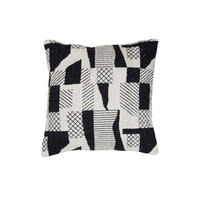 DEKOKISSEN Cesena Schwarz 45/45/10 cm - Schwarz, Textil (45/45cm) - Light & Living