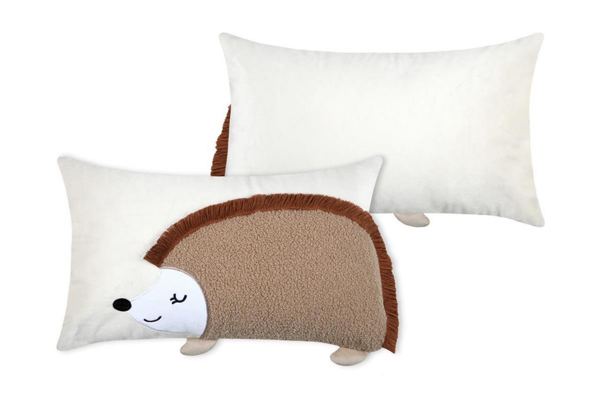 KINDERKISSEN Igel Gabin 50/30 cm - Beige, Textil (30/50cm)
