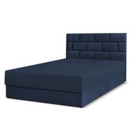 BOXBETT Majorka 120x200 cm mit Bettkasten und Matratze, blau - Blau, Holz (120/200cm) - Margaret Hadas24
