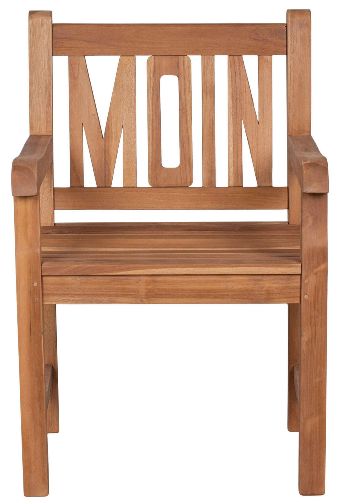 GARTENSTUHL Moin - Braun, Naturmaterialien/Metall (60/91/60cm) - Mr. Deko