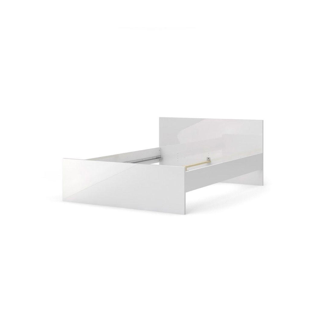 BETT Nada Weiß 146/207/80 cm - Weiß, Holzwerkstoff - ebuy24