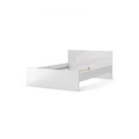 BETT Nada Weiß 146/207/80 cm - Weiß, Holzwerkstoff - ebuy24