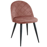 ČALÚNENÉ STOLIČKY, sada 4 ks, drevené nohy, ružová 50/77/54 - ružová, textil (54/76/57cm) - RAUMHIRSCH FURNITURE