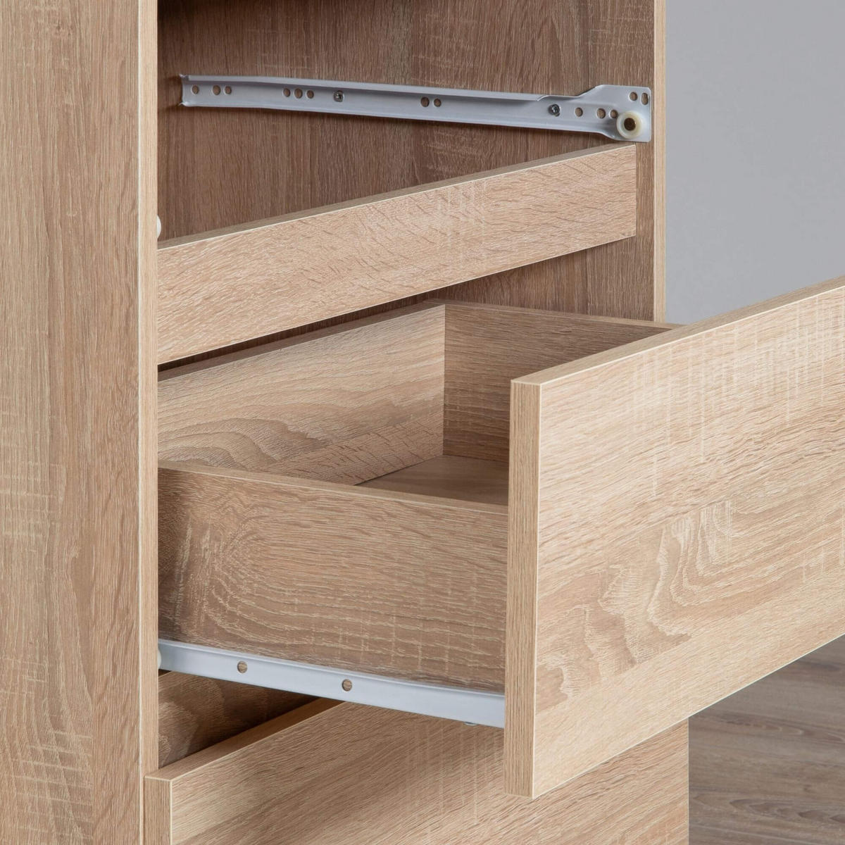 KOMMODE Sonoma Eiche 120x40x121 cm - Sonoma Eiche, Holzwerkstoff (120/121/40cm) - Akord