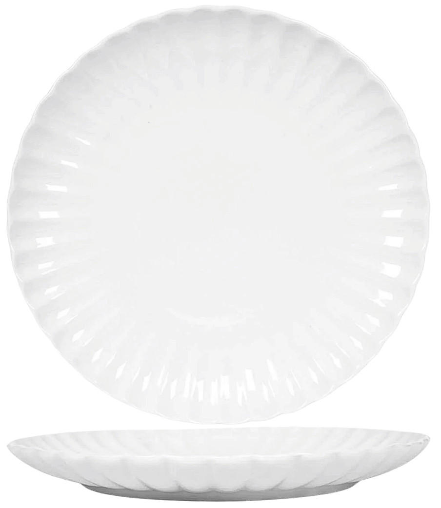 SPEISETELLER Cardida Off White ø 26 cm - 6 Stück - Weiß, Keramik (1/2/3cm) - Cookinglife