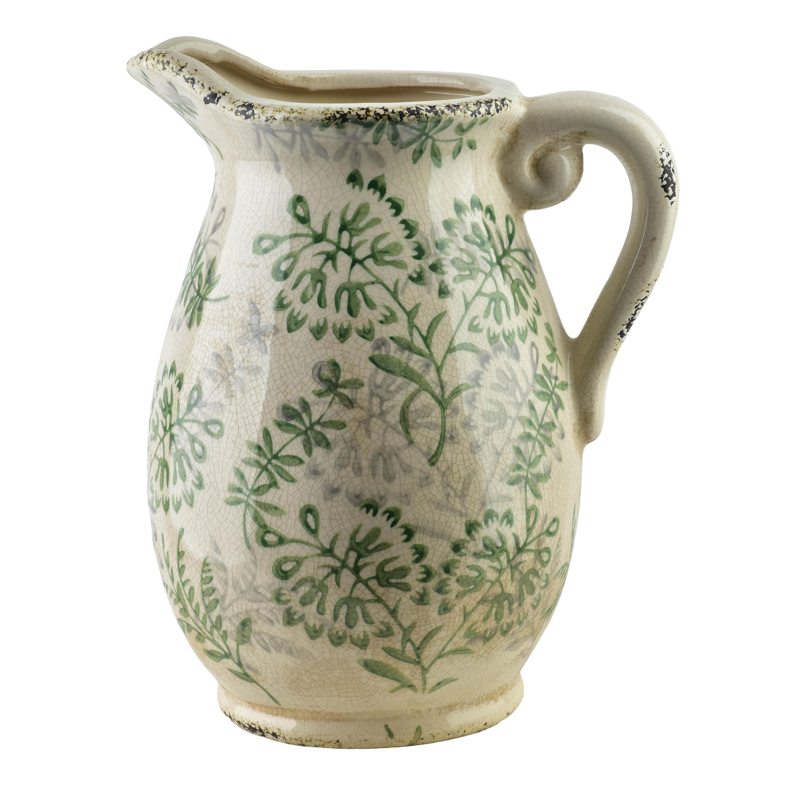 VASE Crockett 19,5/18/27,5cm Keramik - Grün, Keramik (29cm) - Mondex