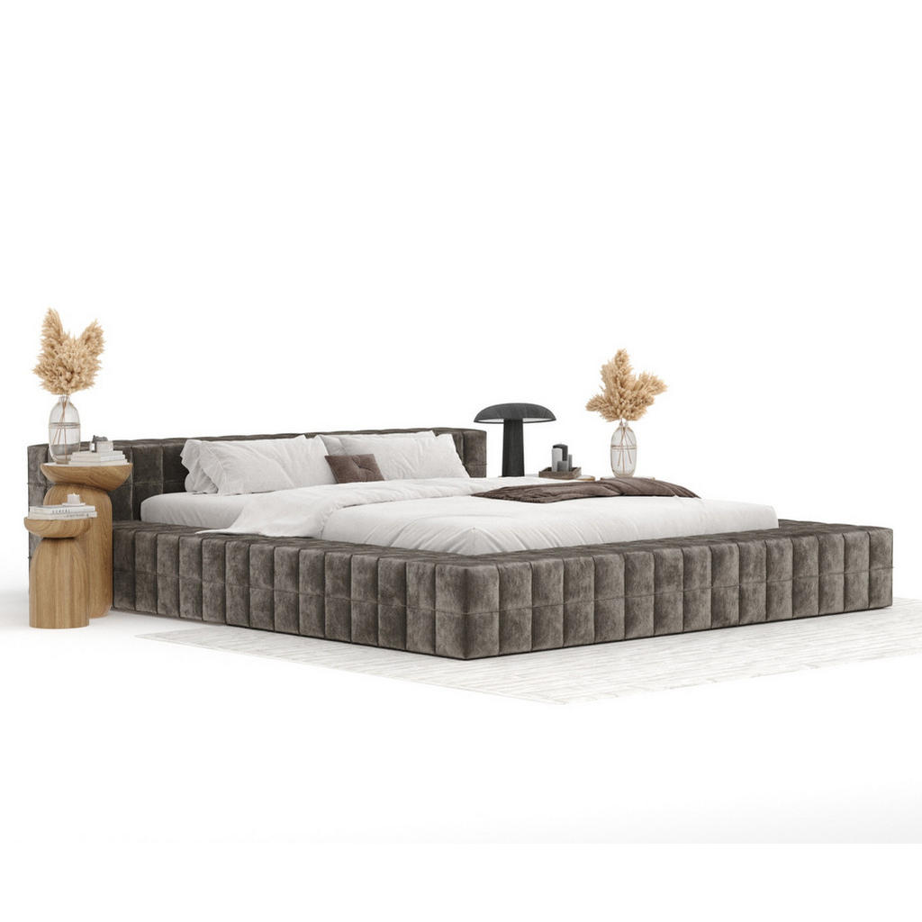 Thumbnail - Maison de Reve Polsterbett, Braun, Textil, Buche, Kiefer, 160x200 cm, Oeko-Tex® Standard 100, FSC 100%, Made in EU, Schl...