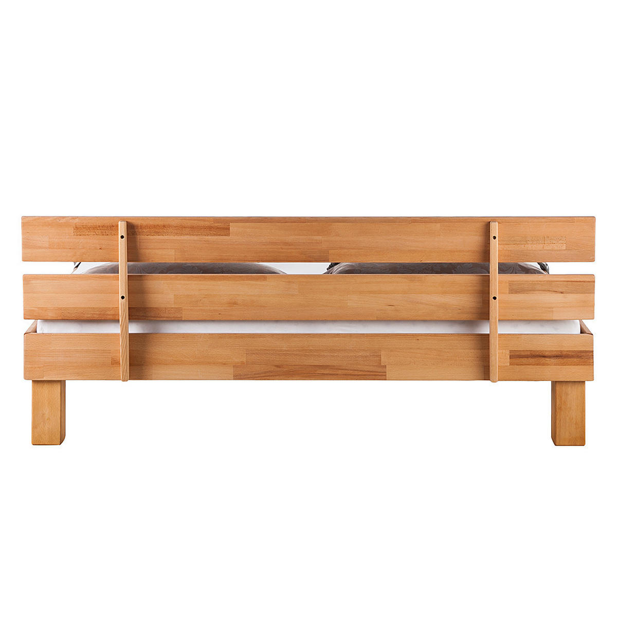 BETT - Massivholz - Kernbuche, Holz (180/200cm) - home24