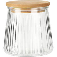 GLASBEHÄLTER Bambus - Transparent, Glas (11/11/11cm)