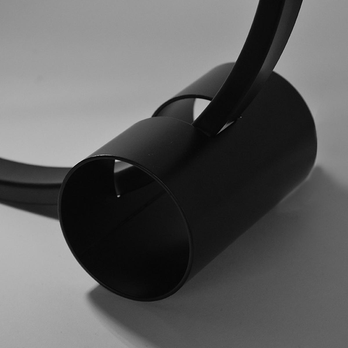 TISCHLEUCHTE Ring Schwarz 12/38/38 cm - Schwarz, Metall (12/38/38cm) - LABEL51