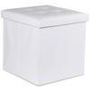 SITZBOX Ravello L mit Knöpfen Weiß Ökoleder - Weiß, Textil (38/38/38cm) - Komodee