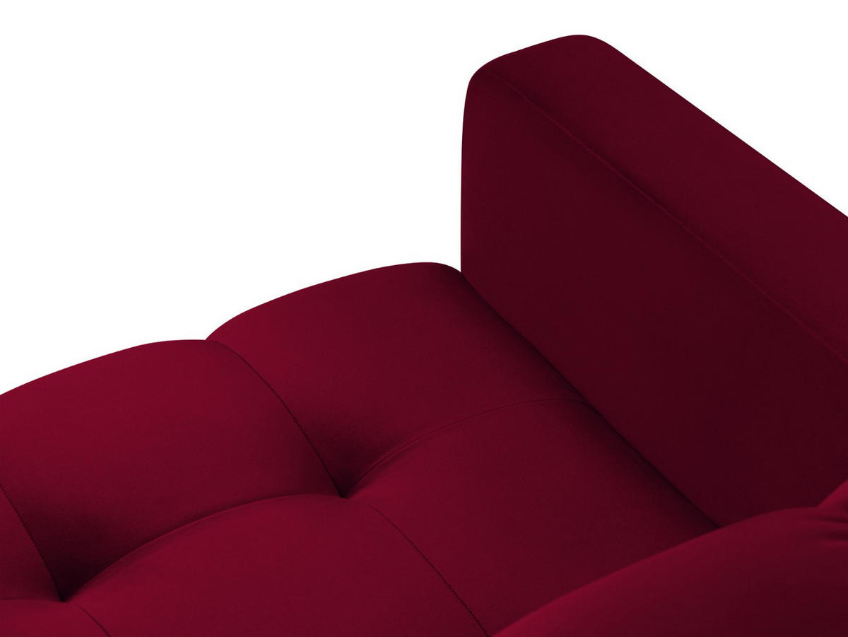 SESSEL Mamaia aus Samt rot - Rot, Textil (92/75/87cm) - Micadoni
